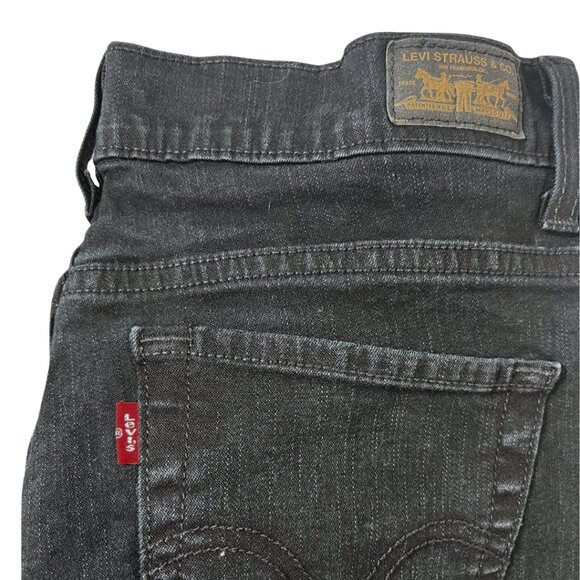 Levi’s 512 Perfectly Slimming Bootcut Jeans – Very dark wash, Women 12P - Picture 5 of 7